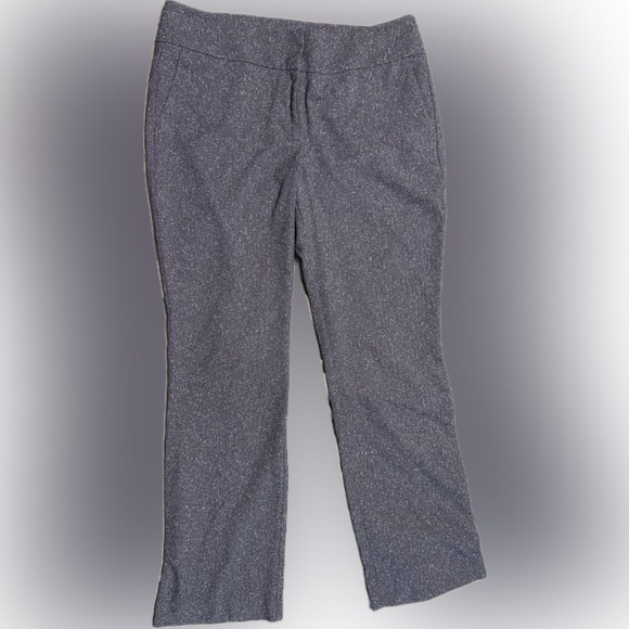 Ann Taylor Women's Dress/Career Pants Size 8 curvy Blue Speck Slash Pockets - Picture 5 of 8